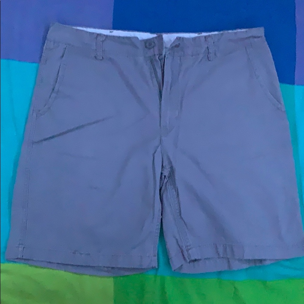 Gray cargo shorts